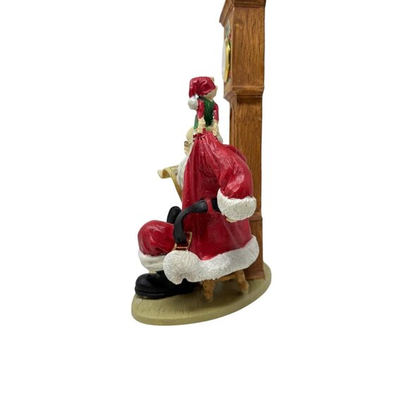 Howard Miller Santa Clock Checkin It Twice Elves List Clock Ltd Ed 1995 Vtg - Picture 2 of 13
